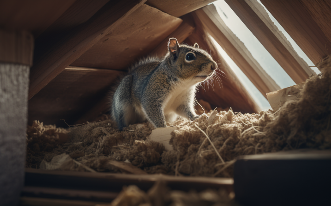 Can squirrels chew through materials to re-enter a house?